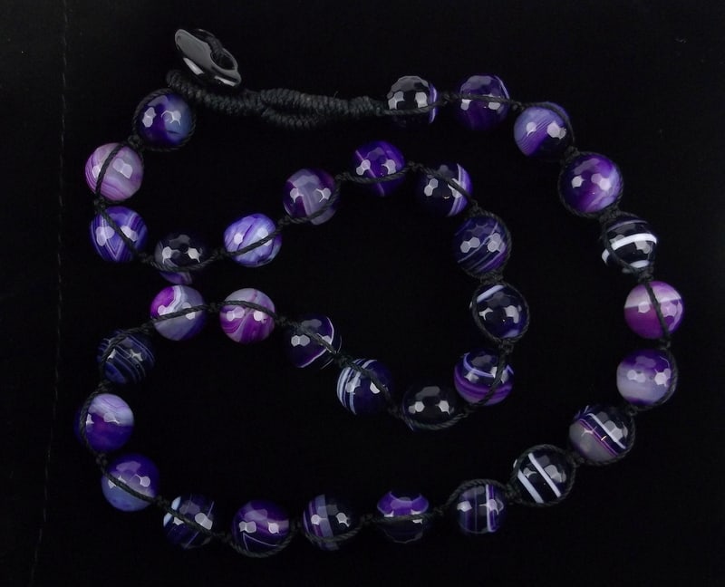 New Healing Designer Amethyst Necklace 18" Big: new condition