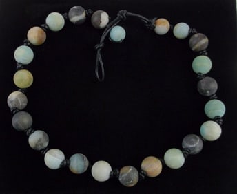 New Healing Amazonite Necklace 20" Thick