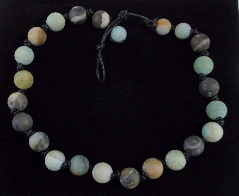 New Healing Amazonite Necklace 20" Thick (1 of 3)
