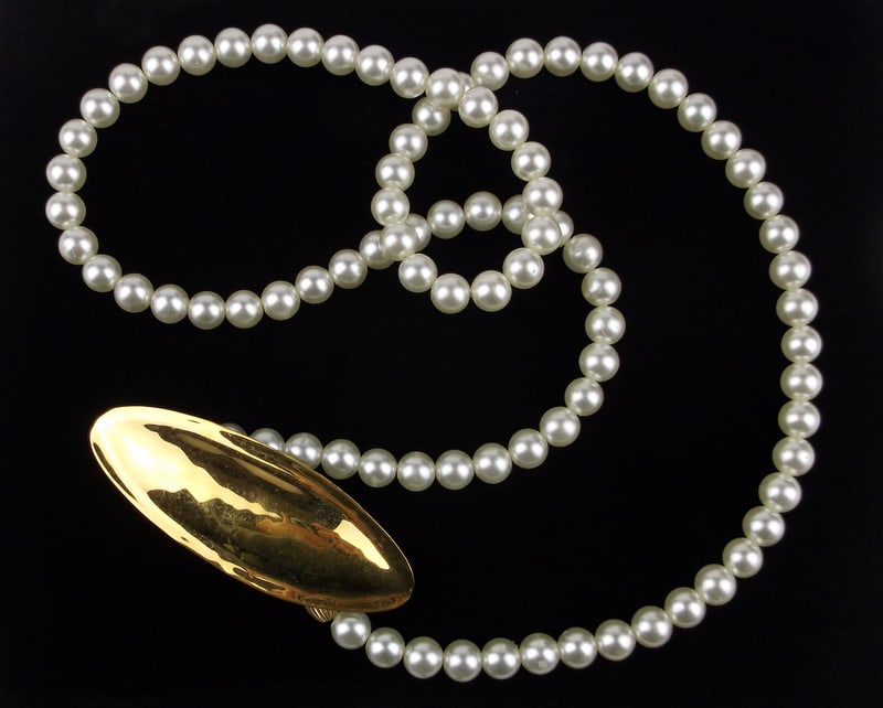 Mint Vintage 12kt GF Faux Pearl Necklace 30": Mint Condition, In Like New Condition, Perfect
