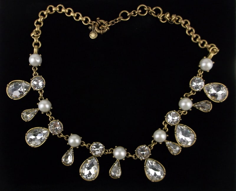 Mint J Crew Rhinestone Necklace 19": Mint Condition, In Like New Condition, Perfect