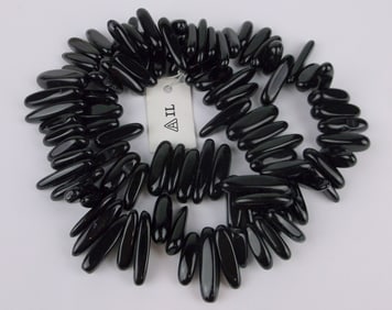 New Boxed Designer Double Wrap Healing Onyx Bracelet