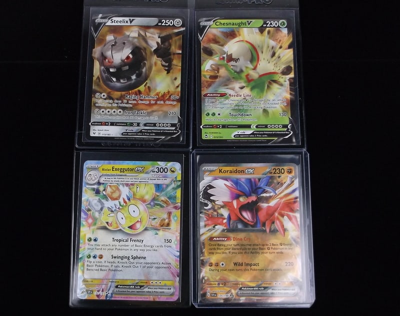 4 Mint+ Pokemon Ultra Rare EX Card Lot Exeggutor Koraidon (1 of 2)