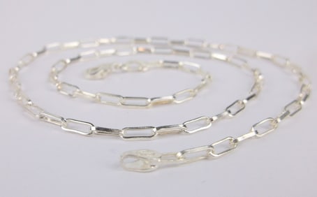 New Sterling Silver Chain Necklace 16"