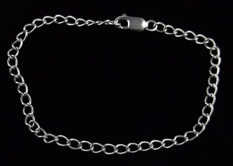 Mint Vintage Sterling Silver Chain Bracelet 8" (1 of 2)