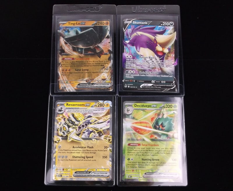 4 Mint+ Pokemon Ultra Rare EX Card Lot Decidueye Revaroom (1 of 2)