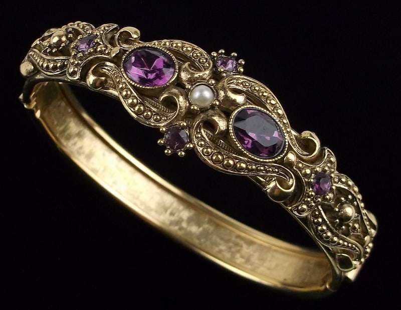 Mint Vintage Rhinestone Bracelet 7" (1 of 4)