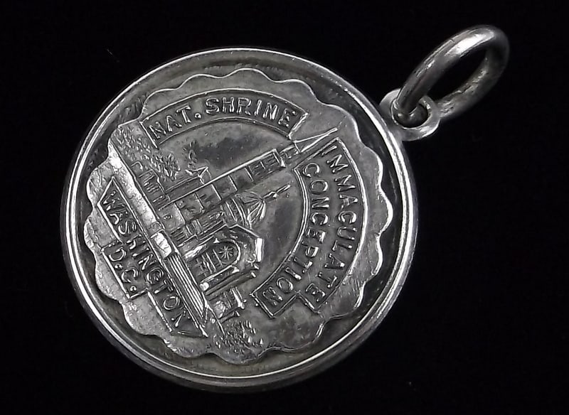 Mint Vint 1970s Bruce Sterling Silver Washington DC Pendant: Guaranteed Solid 925 Sterling Silver, in Excellent Condition
