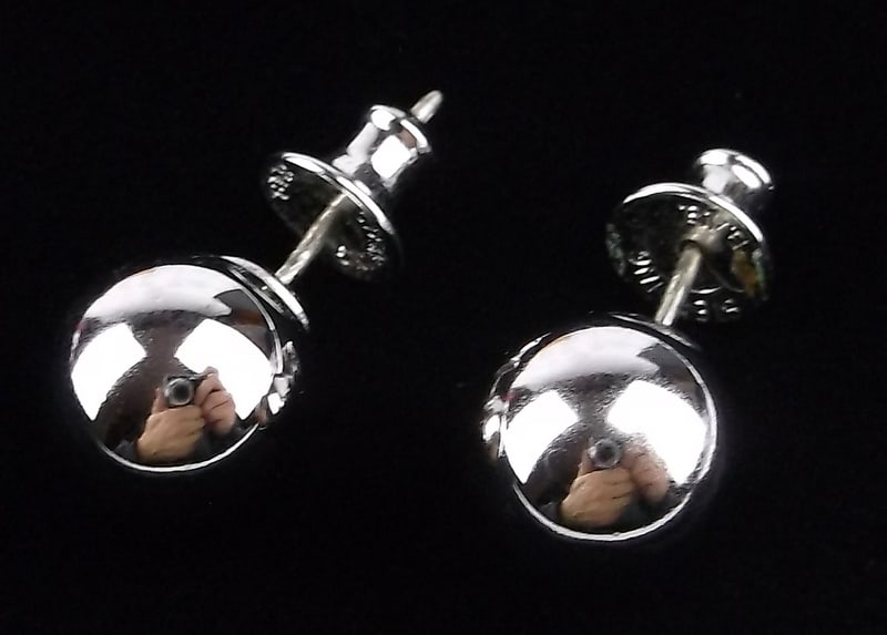 Matching Mint Vintage Sterling Silver Ball Earrings (1 of 2)