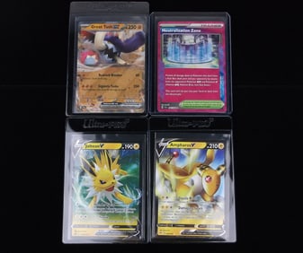 4 NM-MT+ Pokemon Ultra Rare EX Card Lot Jolteon Ampharos