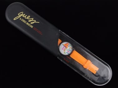 New In Box Vintage 1980s Guess Watch In Box Works Great