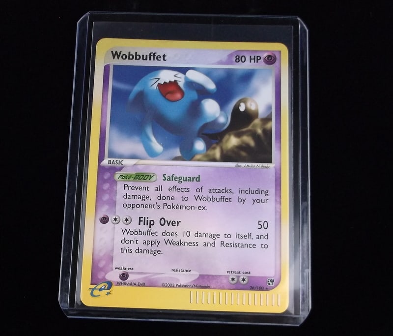Mint Unplayed Vint 2003 Pokemon Wobbuffet Rare Holo Card UD (1 of 3)
