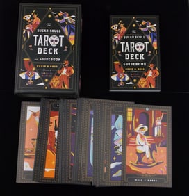 Mint Sugar Skull Tarot Card Deck Set With Guidebook