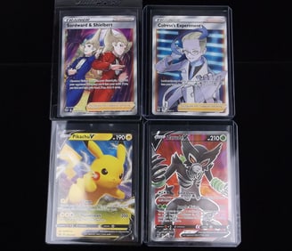4 NM-MT+ Pokemon Ultra Rare EX Cart Lot Pikachu Zarude