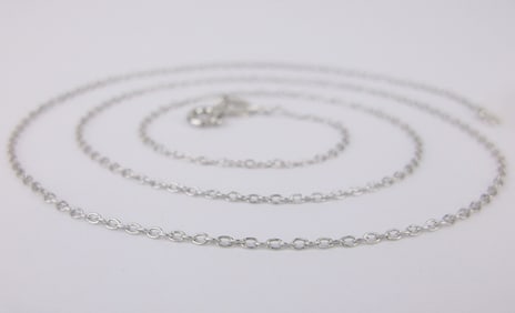 New Vintage Italian Sterling Silver Chain Necklace 18"