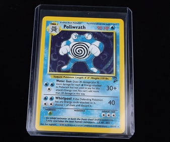NM-MT 2000 Pokemon Poliwrath Rare Holo 2nd Ed Unplayed