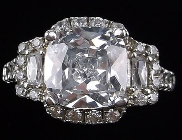 New Vintage Sterling Silver Engagement Ring 8