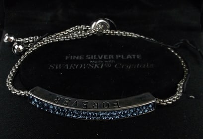 New Boxed Swarovski Crystal Bracelet 9"