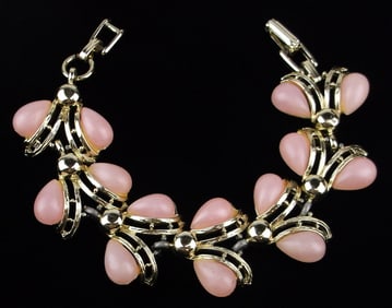 Gorgeous Vintage 1950s Lucite Bracelet 7.5"