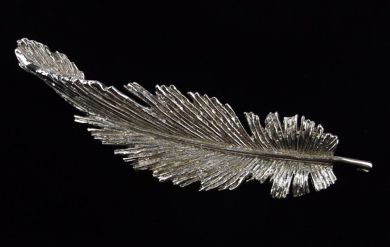 Mint Vintage 1950s Coro Craft Pegasus Feather Brooch: Mint Condition, In Like New Condition, Perfect