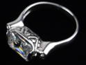 Mint Vintage Sterling Silver Ornate Ring 7