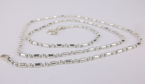 New Vintage Italian Sterling Silver Chain Necklace 18"