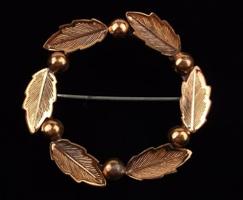 Mint Vintage 1960s Bell Copper Brooch