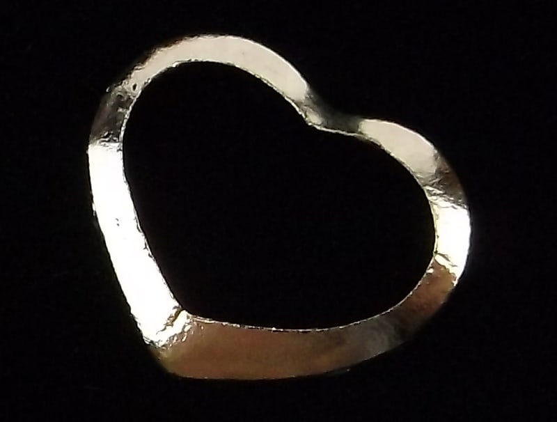 Mint Vintage 14kt Gold Heart Pendant Small (1 of 2)