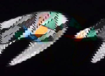 Big Navajo David Benally Sterling Silver Turquoise Bear Brooch Pend