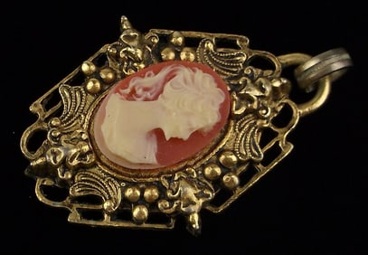 Mint Vintage 1960s Cameo Pendant