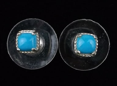 New Designer Sterling Silver Turquoise Earrings
