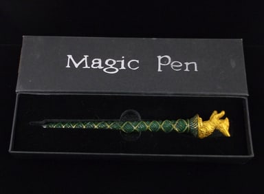 New Vint Harry Potter Hufflepuff Magic Pen In Box