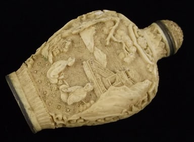 Gorgeous Vintage Asian Scene Snuff Opium Bottle