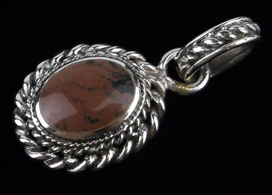 Mint Vintage Sterling Silver Jasper Pendant