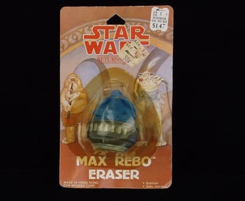 New On Card 1983 Star Wars Max Rebo Eraser Big Vintage