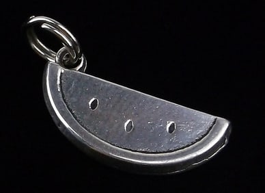 Mint Vintage Sterling Silver Peace Watermelon Charm Pendant