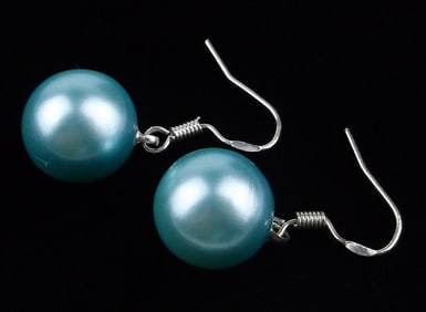 New Sterling Silver Blue Drop Earrings