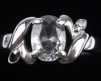 Stunning Vintage Sterling Silver Ring 7.5