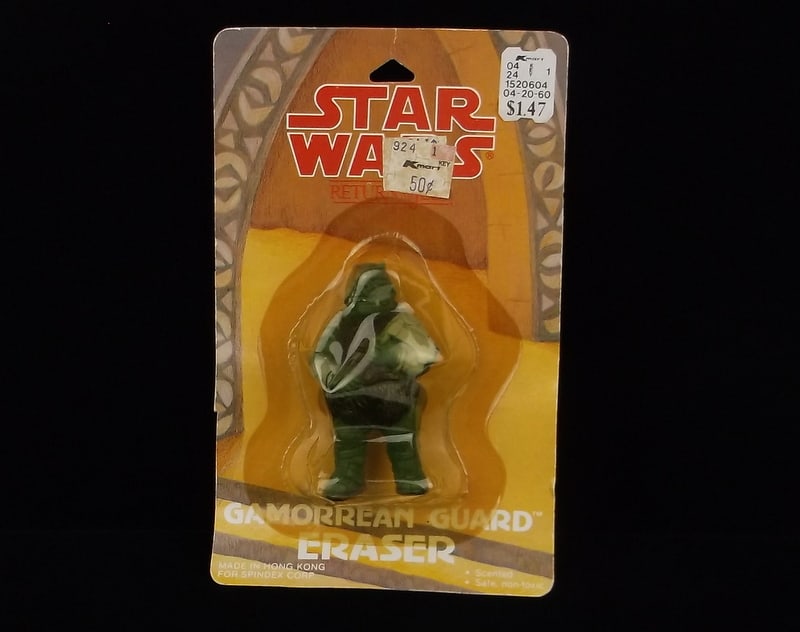 New On Card 1983 Star Wars Gamorrean Guard Eraser Big Vint (1 of 3)