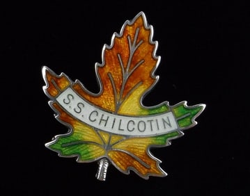 Mint Vint Dirks Sterling Silver SS Chilcotin Maple Leaf Brooch