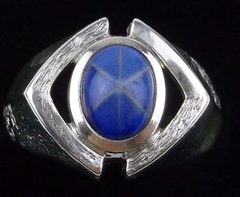Mint Vintage 1950s Crouse Co Sterling Silver Mens Ring 10.5