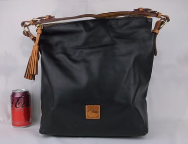 Huge Stunning Dooney & Bourke Leather Bucket Handbag Purse