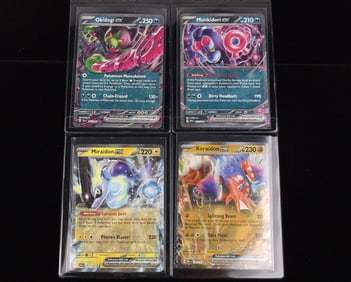 4 Mint+ Pokemon Ultra Rare EX Card Lot Koraidon Miraidon