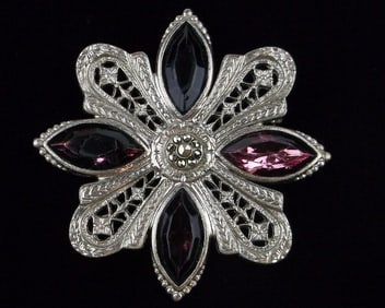 Mint Vintage 1960s Juliana Rhinestone Brooch