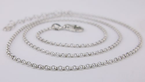 New Italian Sterling Silver Chain Necklace 20"