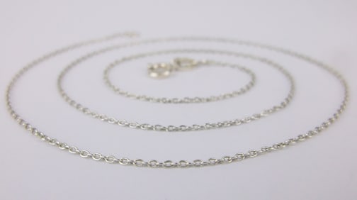 Stunning Vintage Italian Sterling Silver Chain Necklace 16"