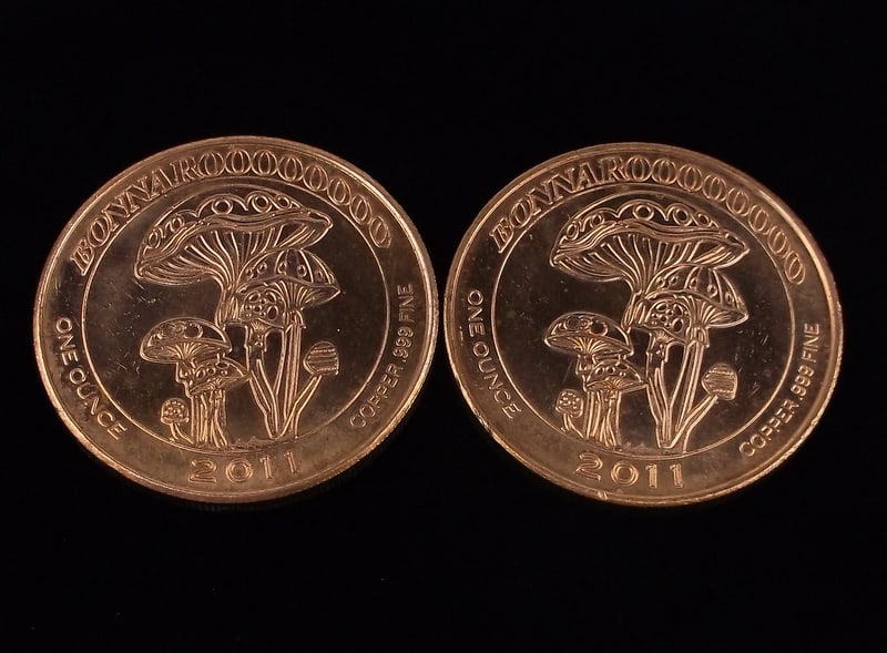 2 2011 Bonnaroo 1 oz .999 Fine Copper Coins Rounds (1 of 2)