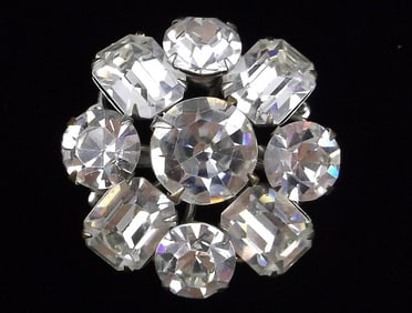 Mint Vintage 1950s Rhinestone Brooch