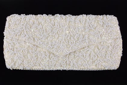 Beautiful Vint 1950s La Regale Beaded Clutch Purse