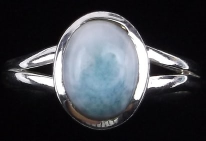 New Sterling Silver Larimar Ring Size 8 Southwestern